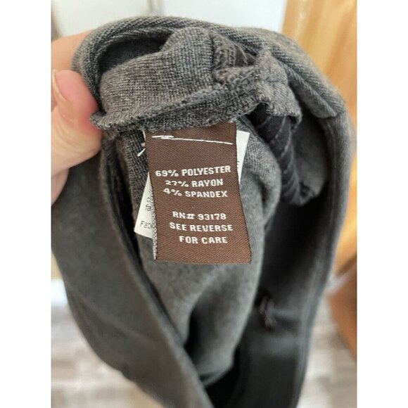 Adrienne Vittadini Grey A-Line Skirt Women's Size 4 Classic Office Skirt - Picture 5 of 5